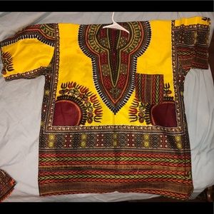 African Dashiki in 3 Different Colors